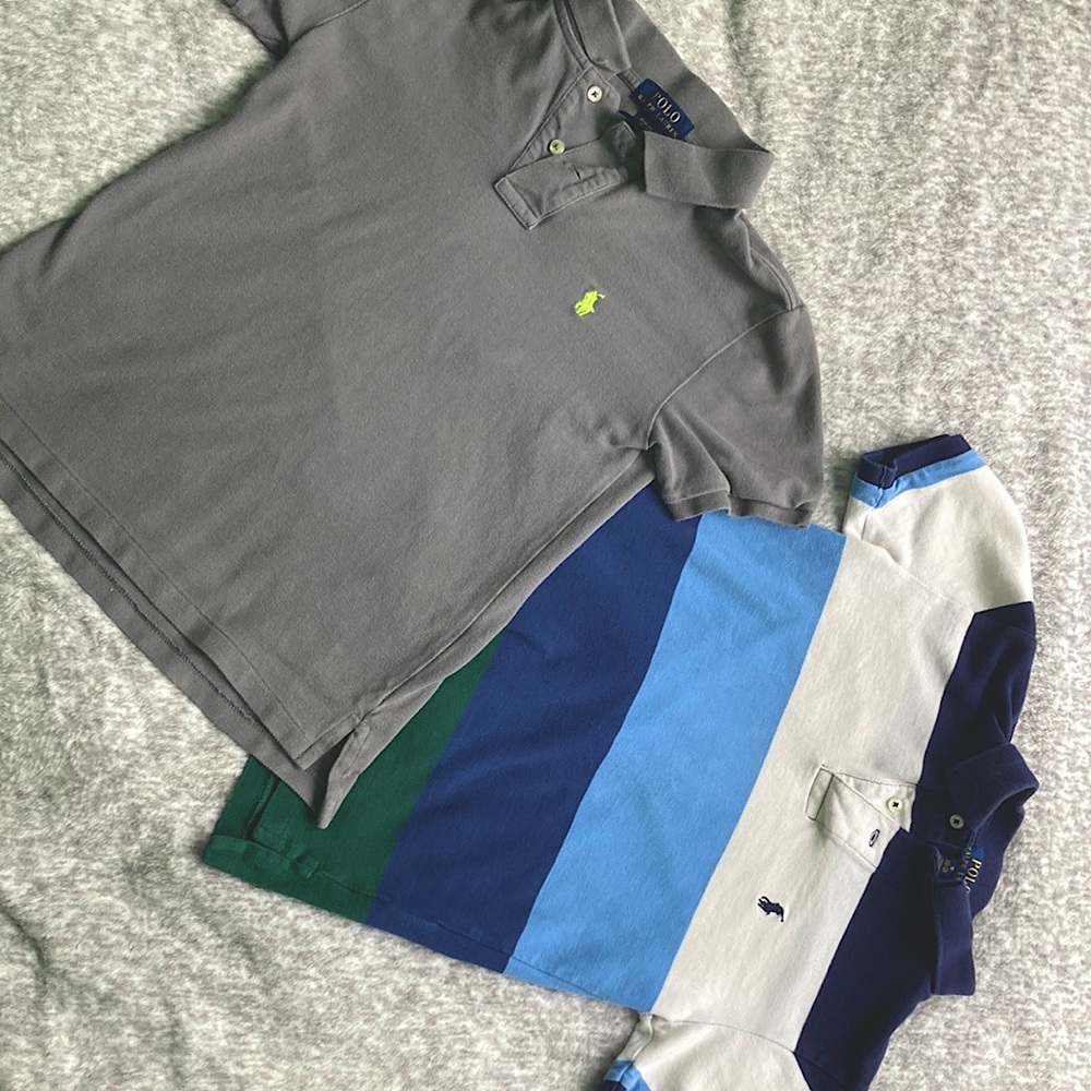 Two Ralph Lauren polos size 10-12 kids